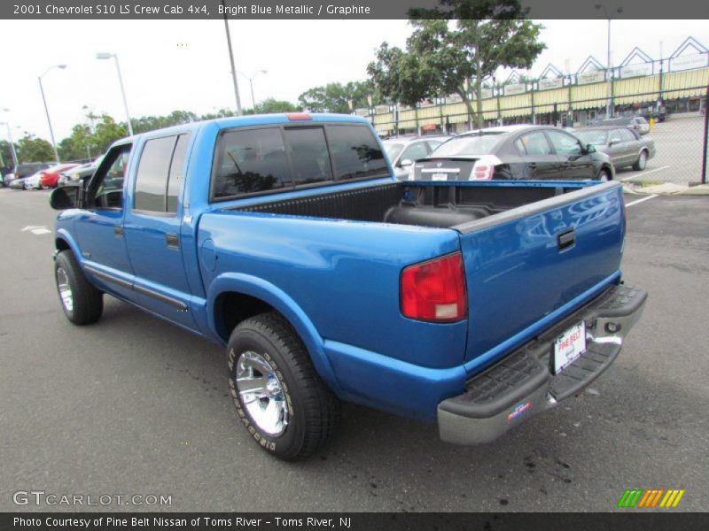 Bright Blue Metallic / Graphite 2001 Chevrolet S10 LS Crew Cab 4x4