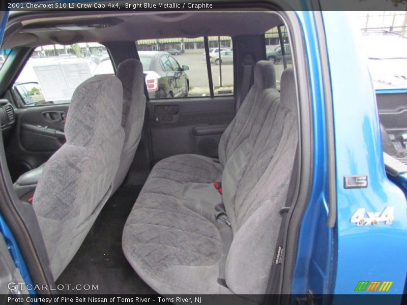 Bright Blue Metallic / Graphite 2001 Chevrolet S10 LS Crew Cab 4x4