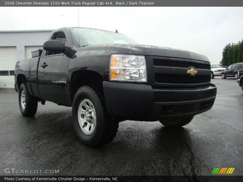 Black / Dark Titanium 2008 Chevrolet Silverado 1500 Work Truck Regular Cab 4x4