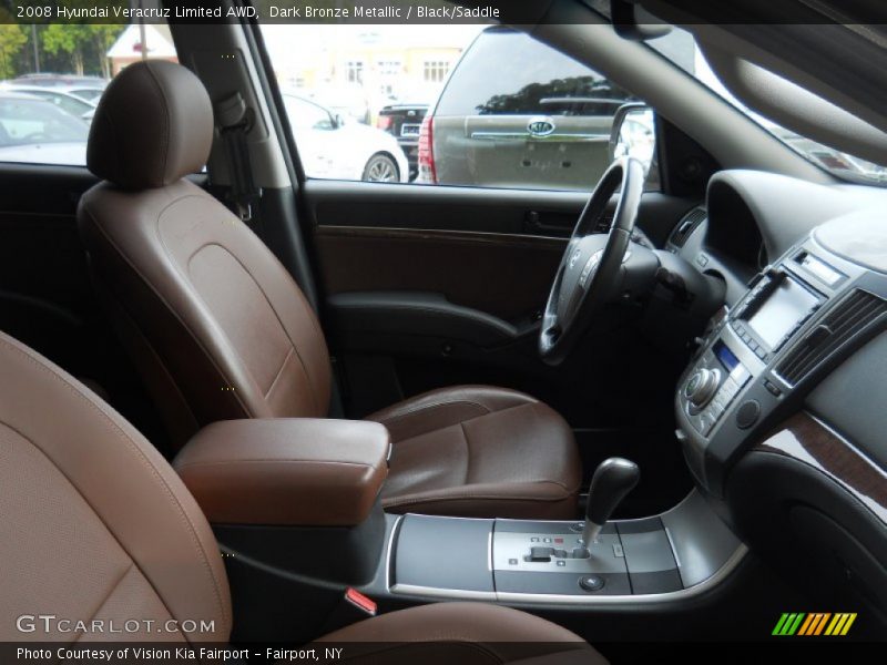Dark Bronze Metallic / Black/Saddle 2008 Hyundai Veracruz Limited AWD