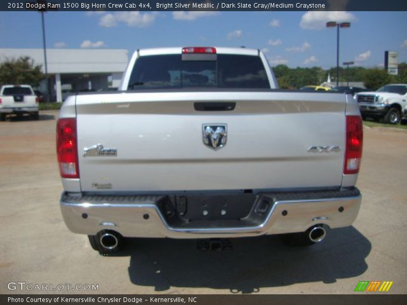 Bright Silver Metallic / Dark Slate Gray/Medium Graystone 2012 Dodge Ram 1500 Big Horn Crew Cab 4x4