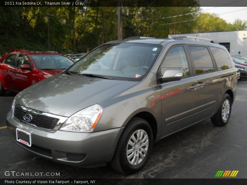 Titanium Silver / Gray 2011 Kia Sedona LX