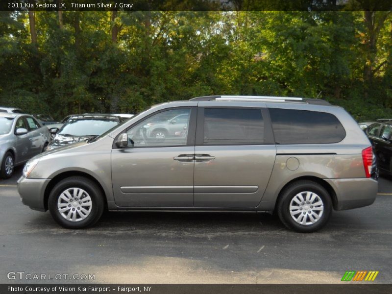 Titanium Silver / Gray 2011 Kia Sedona LX