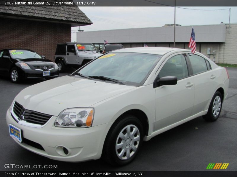 Dover White Pearl / Gray 2007 Mitsubishi Galant ES