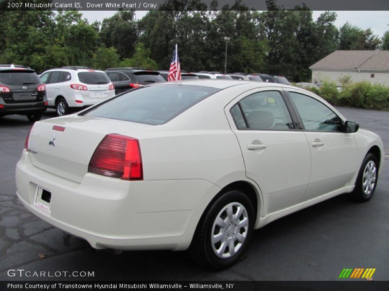 Dover White Pearl / Gray 2007 Mitsubishi Galant ES