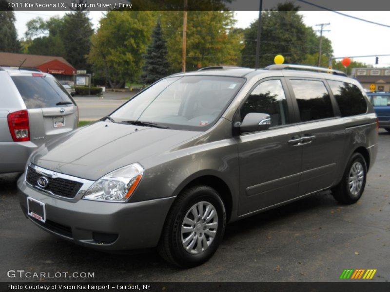 Titanium Silver / Gray 2011 Kia Sedona LX