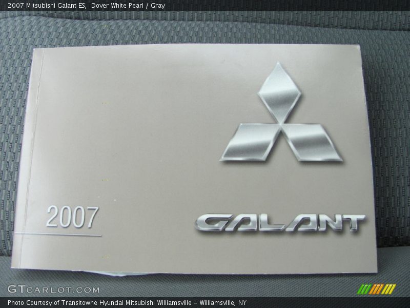 Dover White Pearl / Gray 2007 Mitsubishi Galant ES