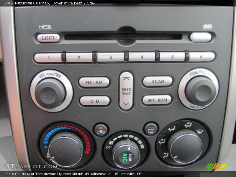 Dover White Pearl / Gray 2007 Mitsubishi Galant ES