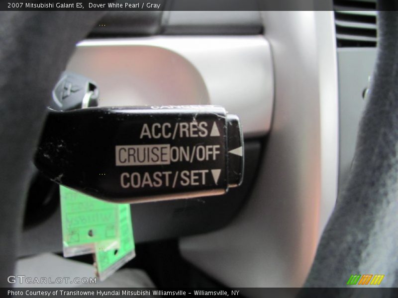 Dover White Pearl / Gray 2007 Mitsubishi Galant ES
