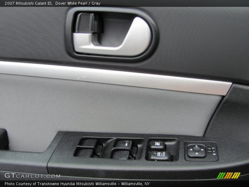 Dover White Pearl / Gray 2007 Mitsubishi Galant ES