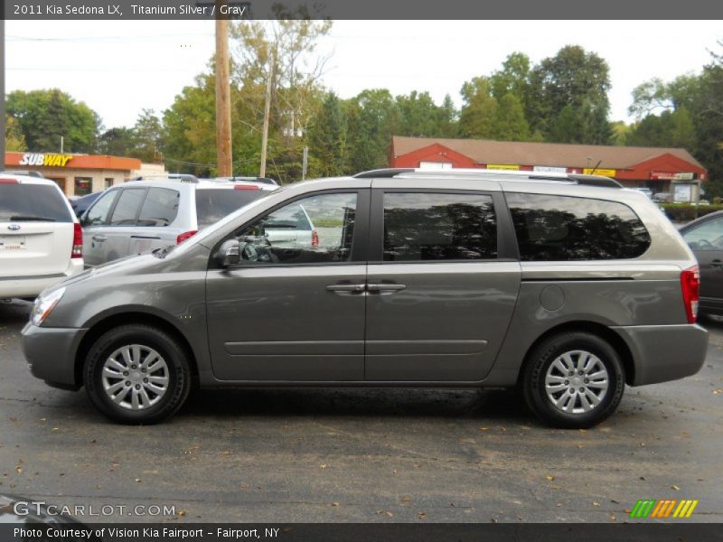 Titanium Silver / Gray 2011 Kia Sedona LX