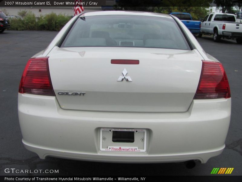 Dover White Pearl / Gray 2007 Mitsubishi Galant ES
