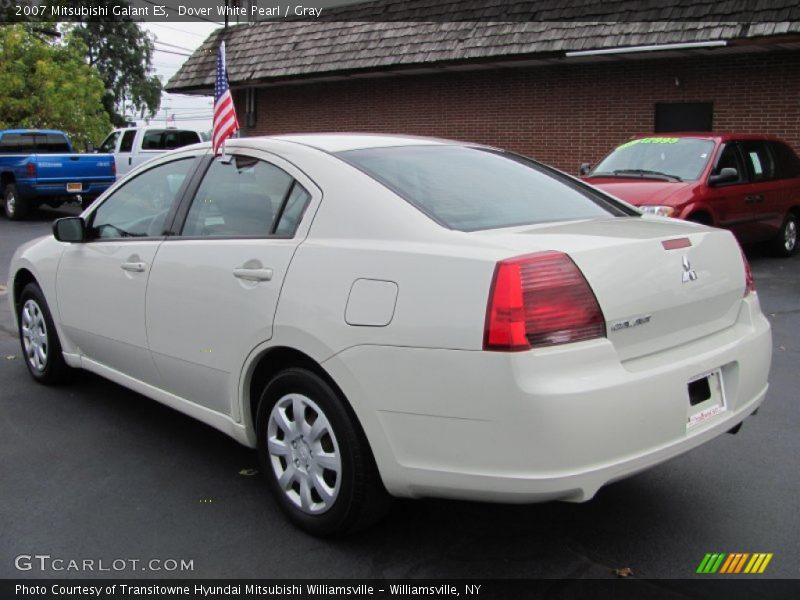 Dover White Pearl / Gray 2007 Mitsubishi Galant ES