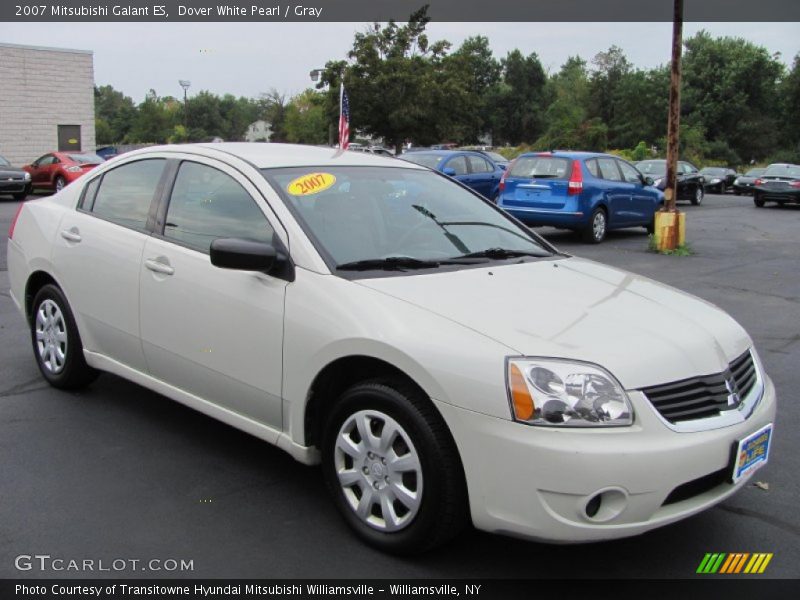 Dover White Pearl / Gray 2007 Mitsubishi Galant ES