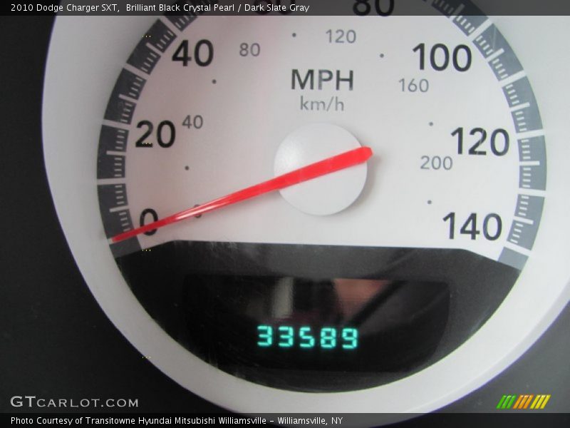 Brilliant Black Crystal Pearl / Dark Slate Gray 2010 Dodge Charger SXT