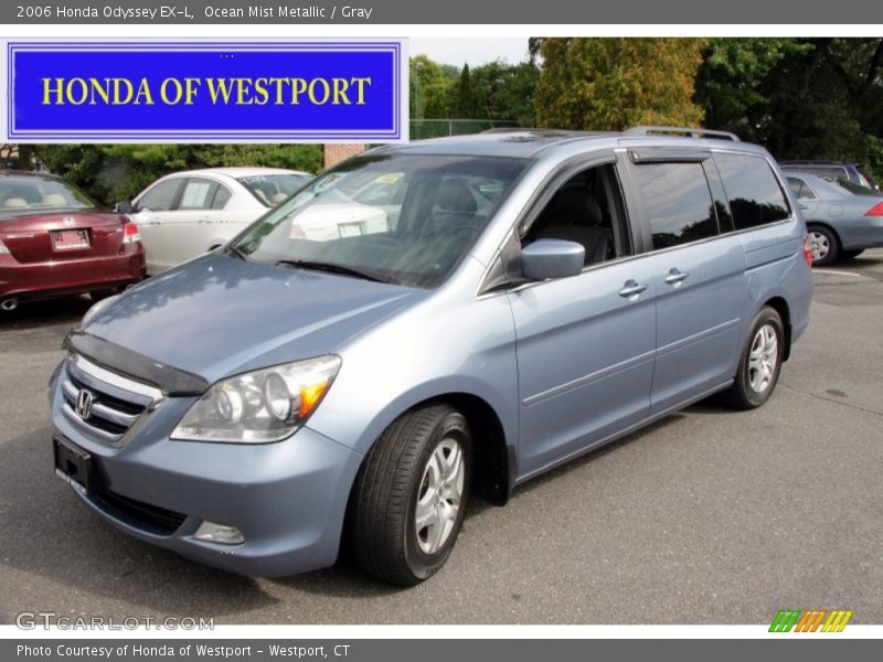 Ocean Mist Metallic / Gray 2006 Honda Odyssey EX-L