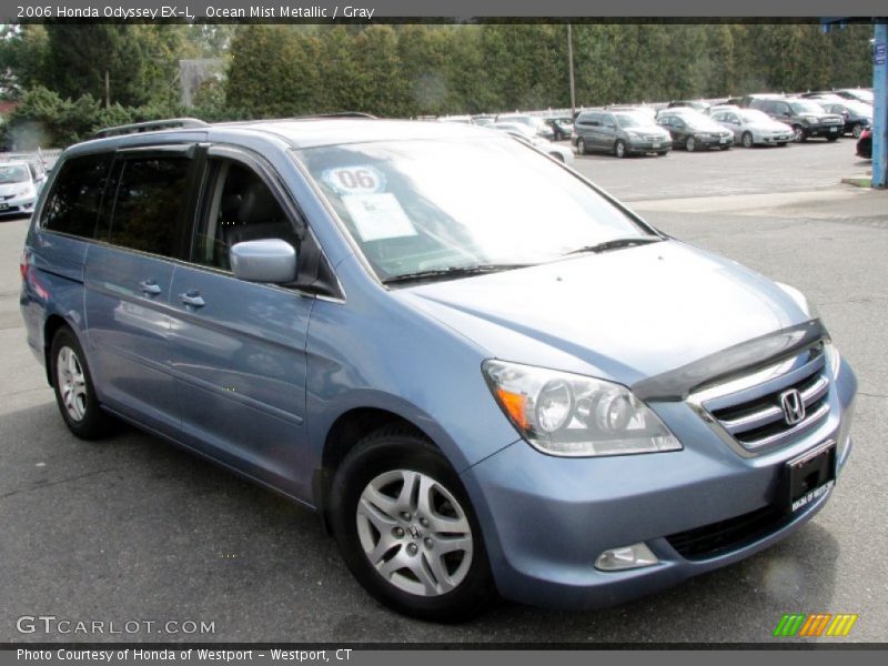 Ocean Mist Metallic / Gray 2006 Honda Odyssey EX-L