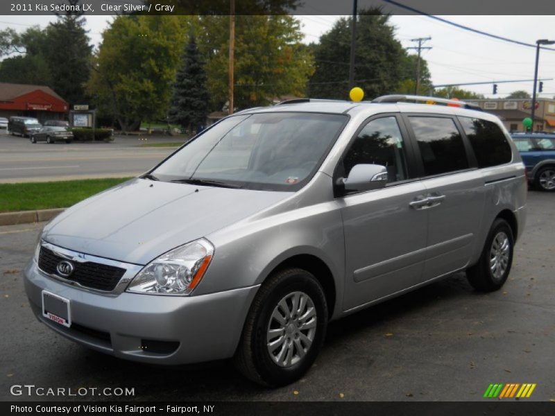 Clear Silver / Gray 2011 Kia Sedona LX