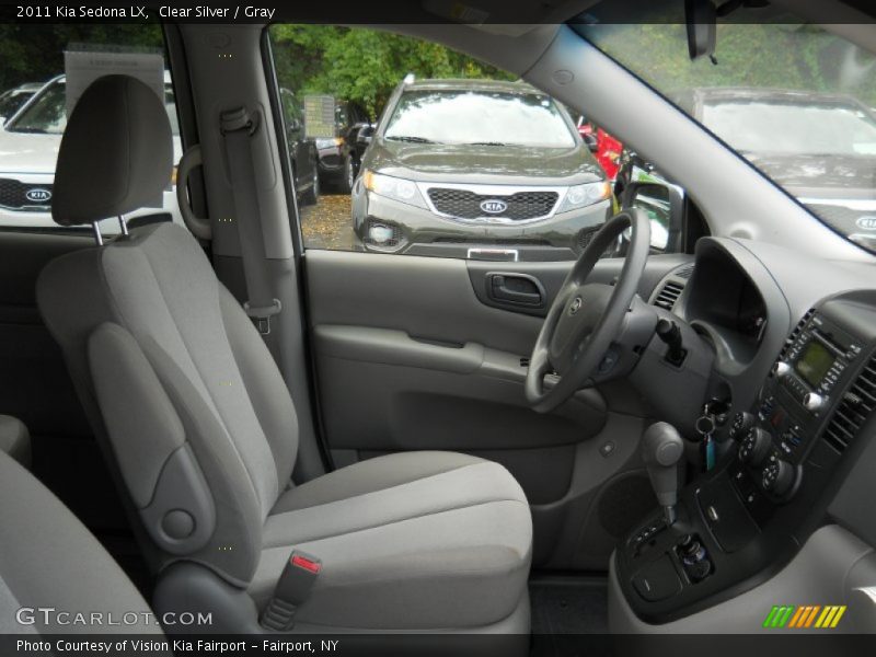 Clear Silver / Gray 2011 Kia Sedona LX