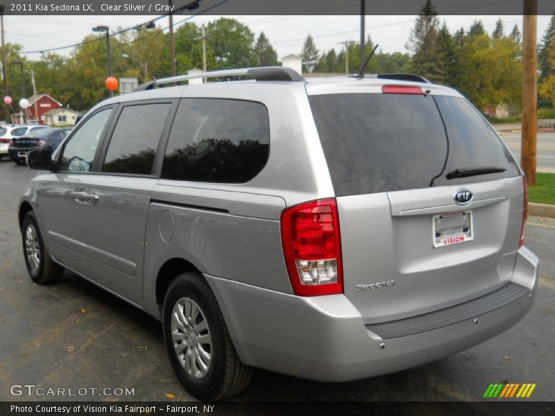 Clear Silver / Gray 2011 Kia Sedona LX