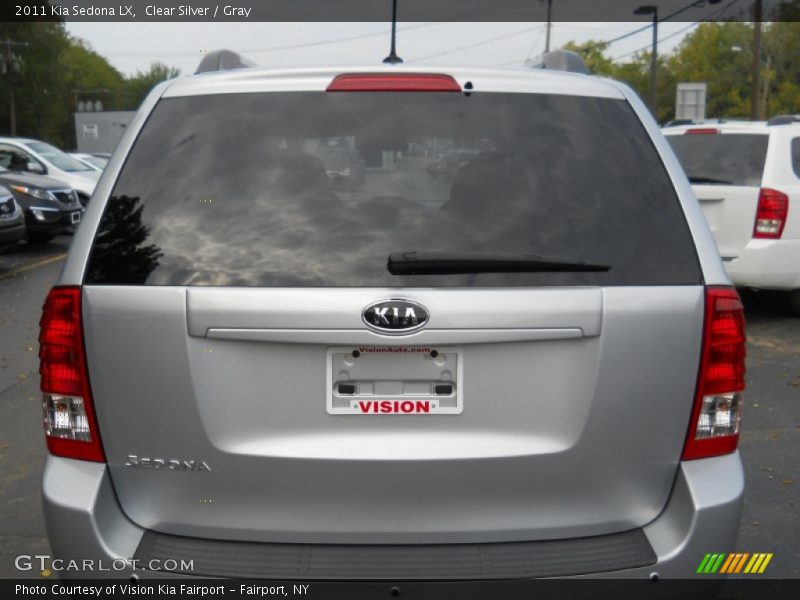 Clear Silver / Gray 2011 Kia Sedona LX