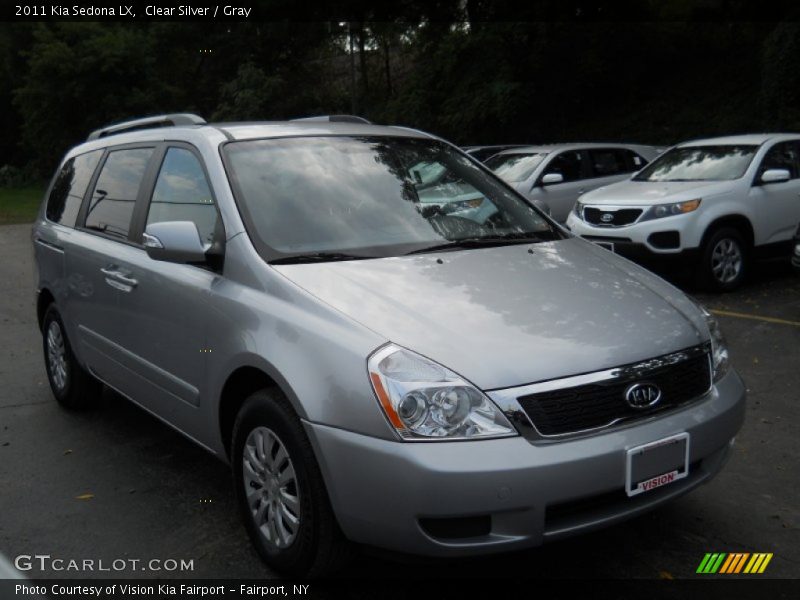 Clear Silver / Gray 2011 Kia Sedona LX