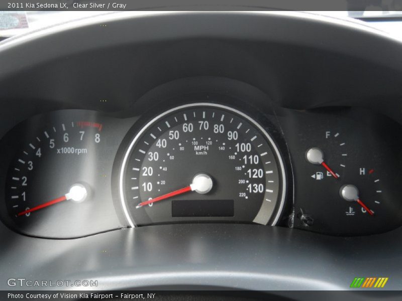Clear Silver / Gray 2011 Kia Sedona LX