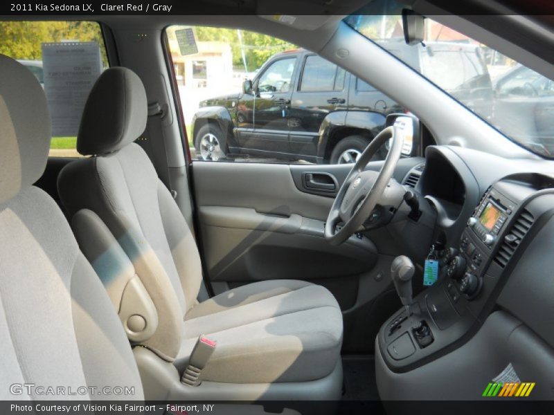 Claret Red / Gray 2011 Kia Sedona LX