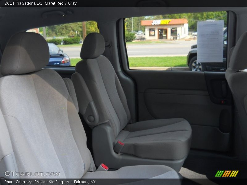 Claret Red / Gray 2011 Kia Sedona LX