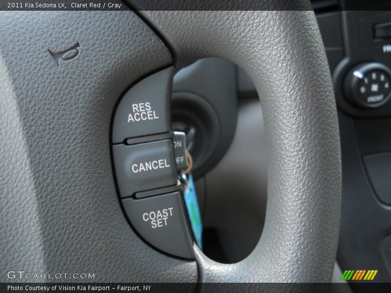 Claret Red / Gray 2011 Kia Sedona LX