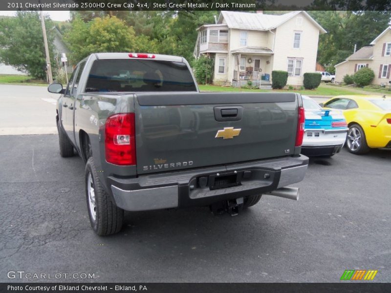 Steel Green Metallic / Dark Titanium 2011 Chevrolet Silverado 2500HD Crew Cab 4x4