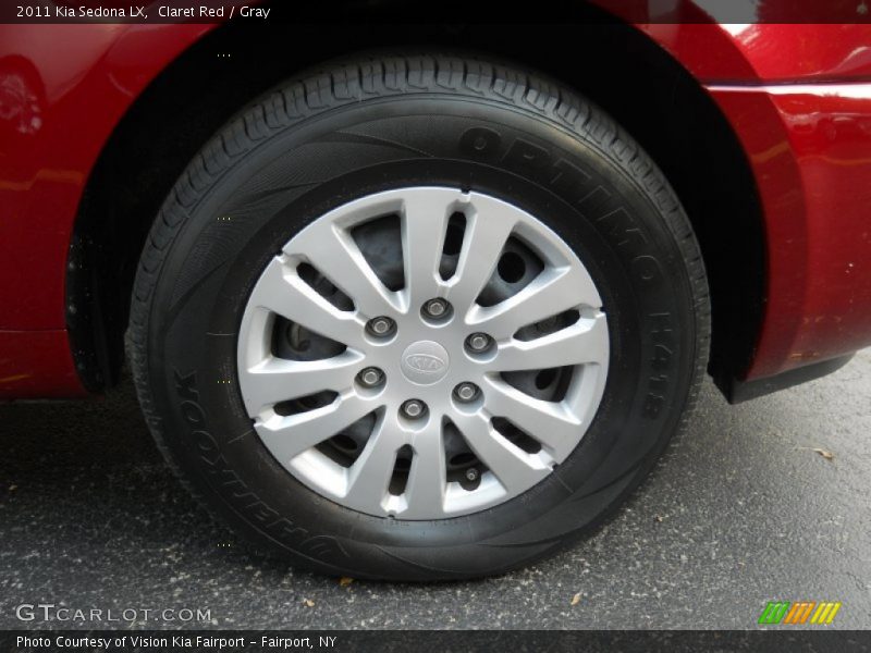 Claret Red / Gray 2011 Kia Sedona LX