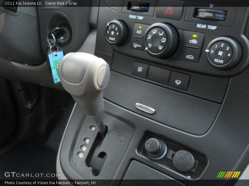 Claret Red / Gray 2011 Kia Sedona LX