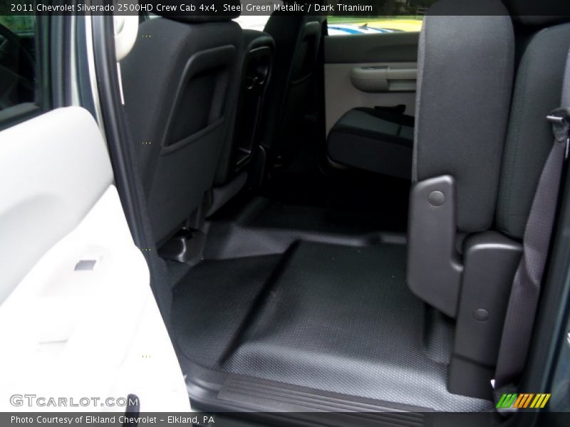 Steel Green Metallic / Dark Titanium 2011 Chevrolet Silverado 2500HD Crew Cab 4x4