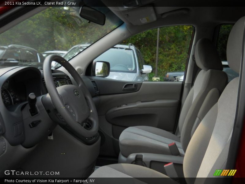 Claret Red / Gray 2011 Kia Sedona LX
