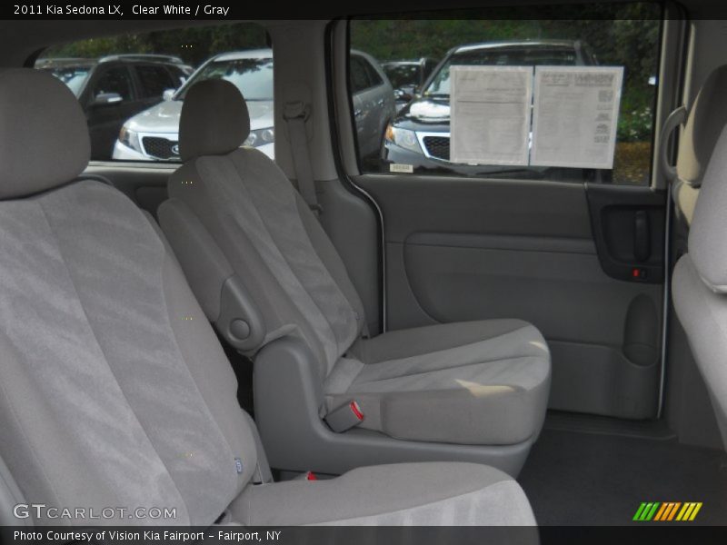 Clear White / Gray 2011 Kia Sedona LX