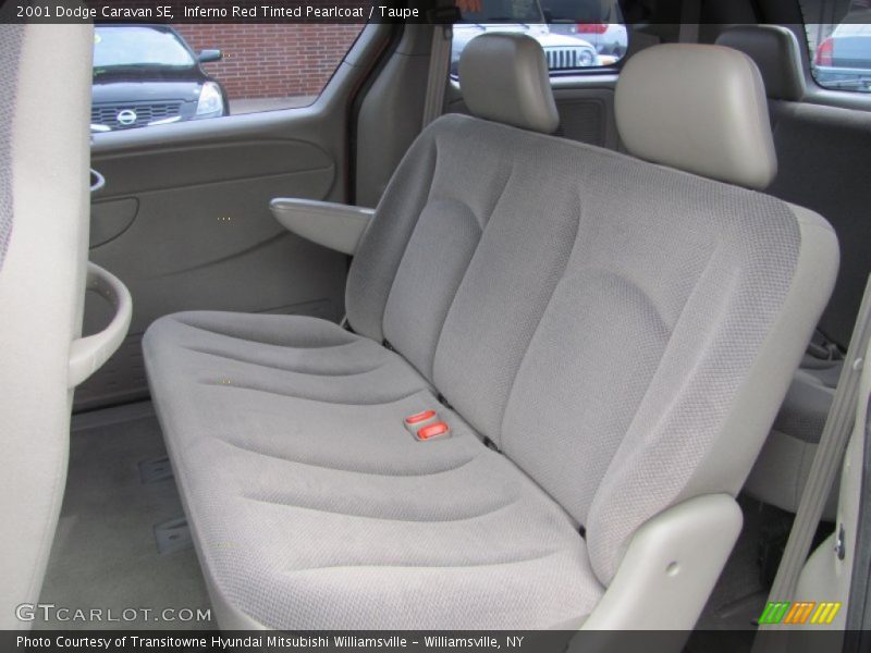 Inferno Red Tinted Pearlcoat / Taupe 2001 Dodge Caravan SE
