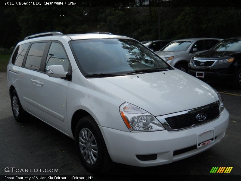 Clear White / Gray 2011 Kia Sedona LX