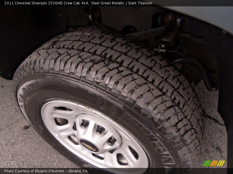 Steel Green Metallic / Dark Titanium 2011 Chevrolet Silverado 2500HD Crew Cab 4x4