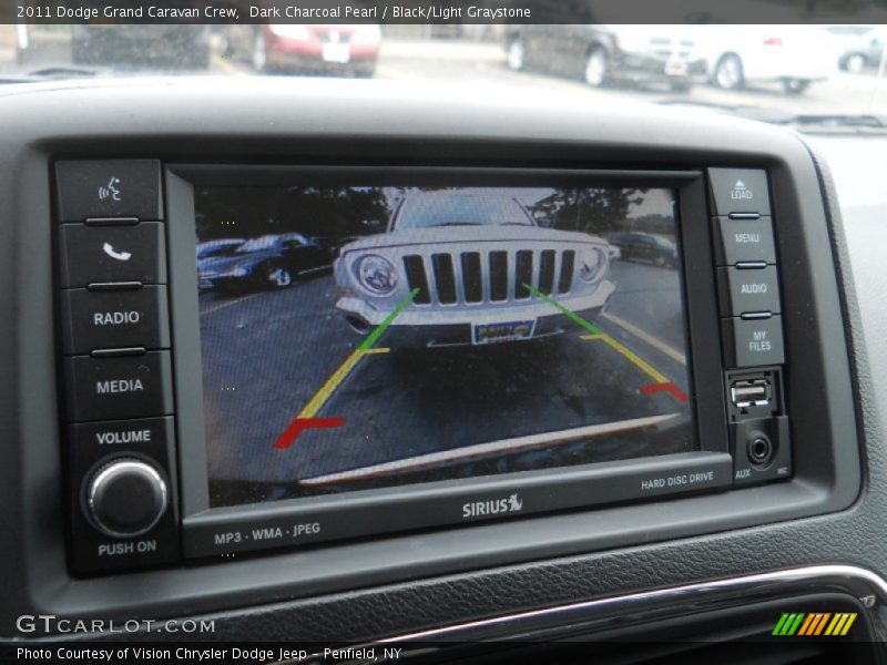 Dark Charcoal Pearl / Black/Light Graystone 2011 Dodge Grand Caravan Crew