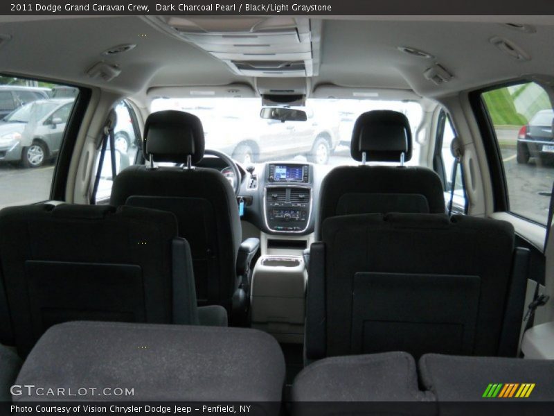 Dark Charcoal Pearl / Black/Light Graystone 2011 Dodge Grand Caravan Crew