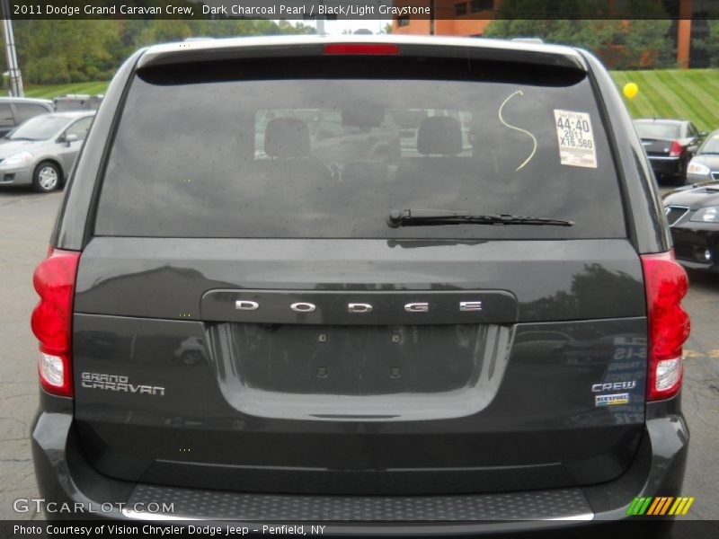 Dark Charcoal Pearl / Black/Light Graystone 2011 Dodge Grand Caravan Crew