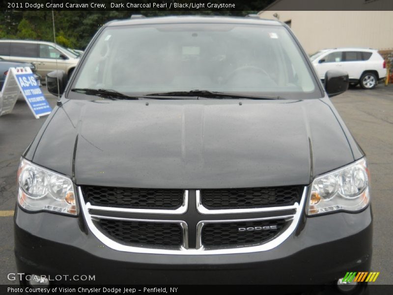 Dark Charcoal Pearl / Black/Light Graystone 2011 Dodge Grand Caravan Crew