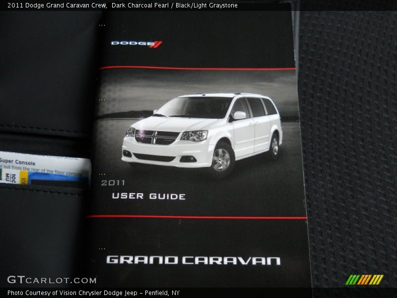 Dark Charcoal Pearl / Black/Light Graystone 2011 Dodge Grand Caravan Crew