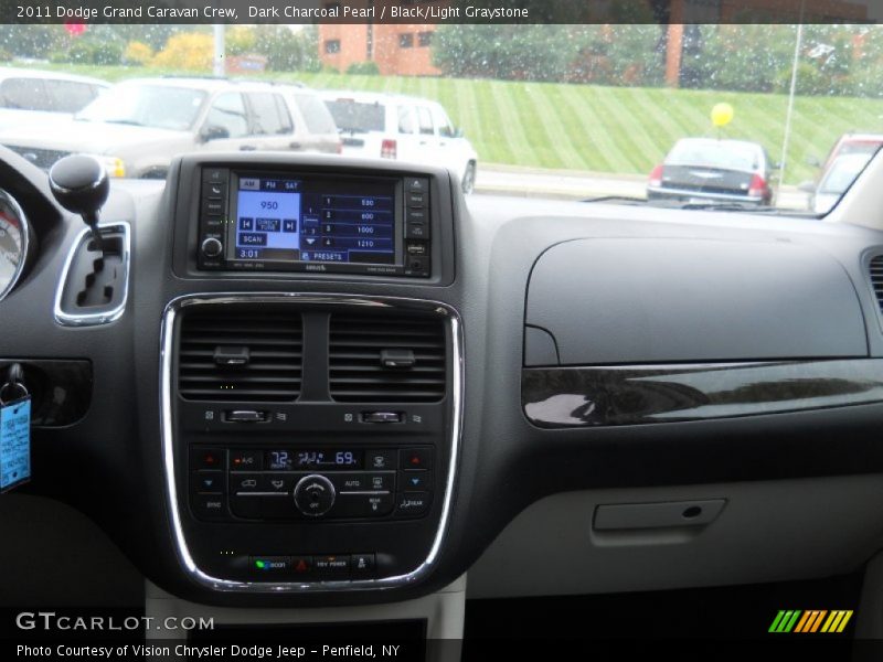 Dark Charcoal Pearl / Black/Light Graystone 2011 Dodge Grand Caravan Crew