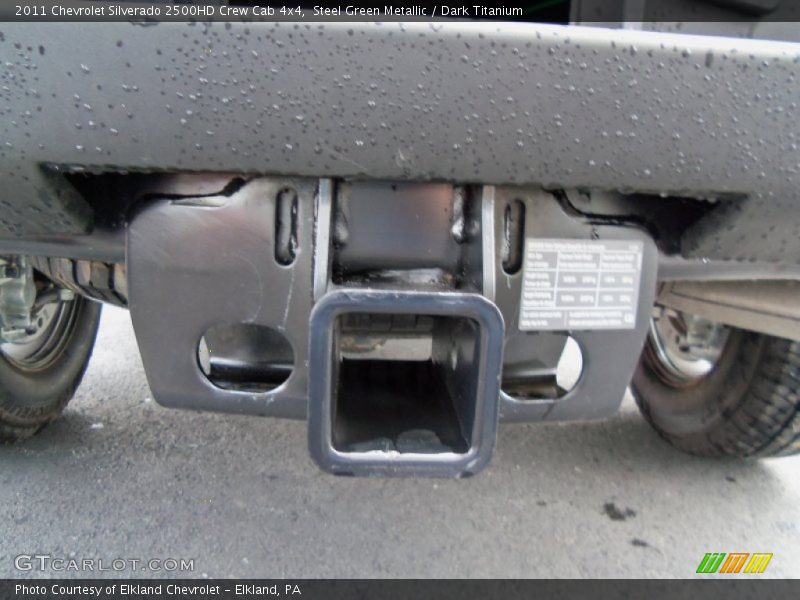Steel Green Metallic / Dark Titanium 2011 Chevrolet Silverado 2500HD Crew Cab 4x4