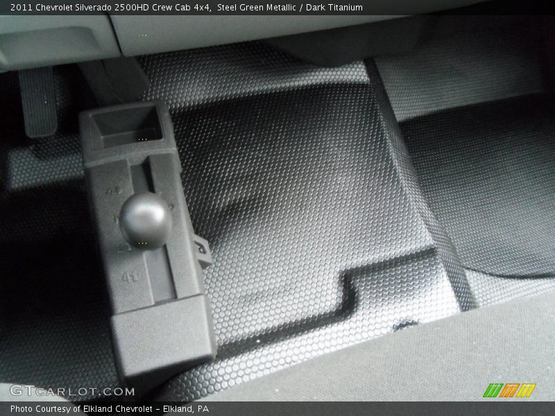 Steel Green Metallic / Dark Titanium 2011 Chevrolet Silverado 2500HD Crew Cab 4x4