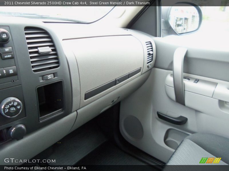 Steel Green Metallic / Dark Titanium 2011 Chevrolet Silverado 2500HD Crew Cab 4x4