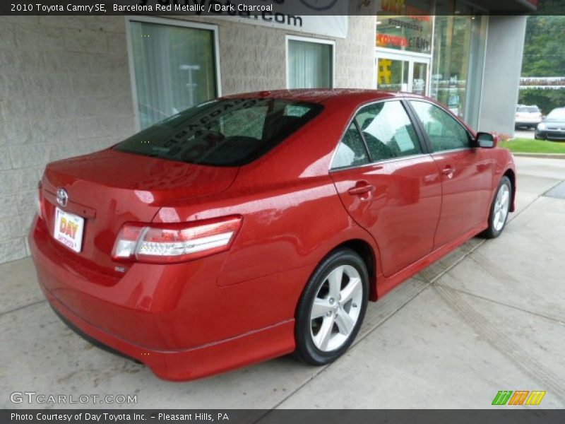 Barcelona Red Metallic / Dark Charcoal 2010 Toyota Camry SE