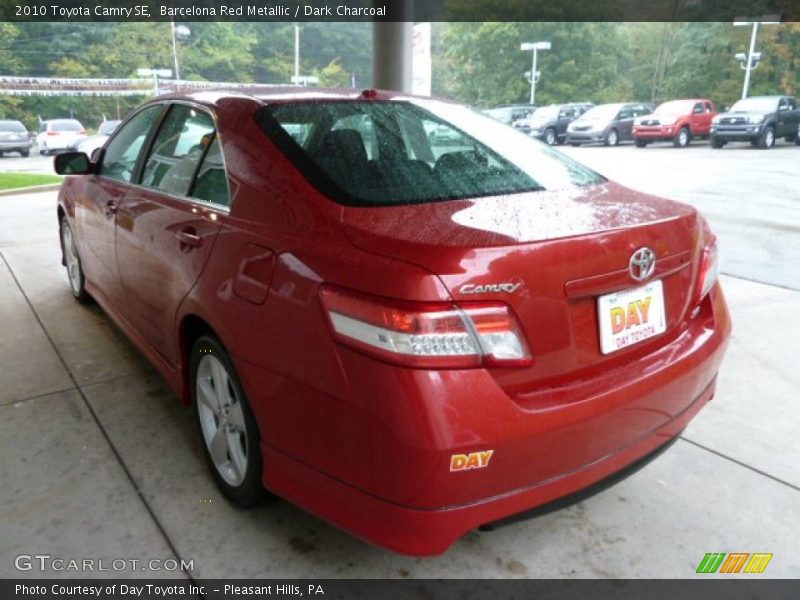 Barcelona Red Metallic / Dark Charcoal 2010 Toyota Camry SE
